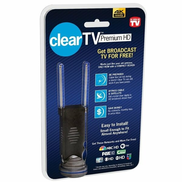 Cleartv Indoor Antenna Black 1Pk CTV-MINI